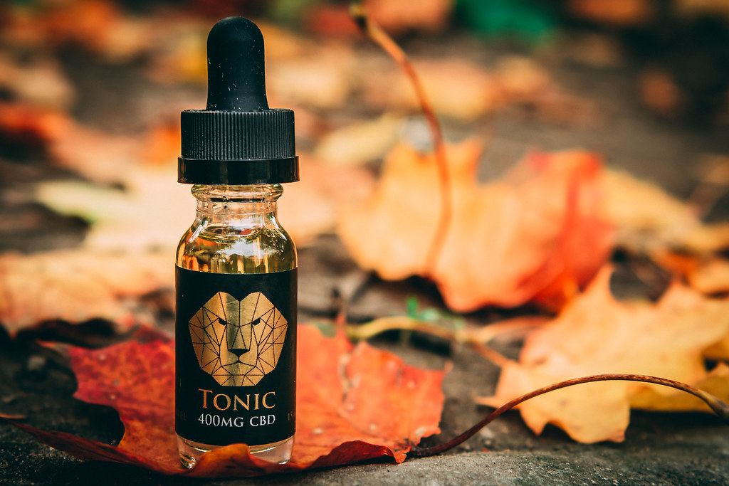 CBD tincture bottle